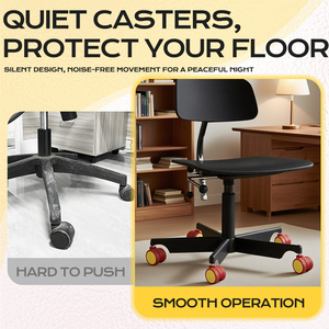 2 Polegada 360 ° Giratória Nylon Pu Castor Silencioso Mobiliário Cadeira de Escritório Rodízio Roda Moda Rodízios Cor Proteja o Chão - Product Image 4