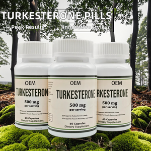 แคปซูลเสริมอาหารเทอร์คสเตอโรนยอดนิยมจากโรงงานผู้ผลิต (OEM) สารสกัดจาก Ajuga Turkestanica แบบผงผสม 60 แคปซูล/ขวด สำหรับผู้ใหญ่ - Product Image 2