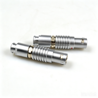 Conectores Circulares de Teclado Mecánico de Empuje y Tracción, Serie B Única, Precisión FGG 0B 2 3 4 5 6 7 Pines, Macho y Hembra