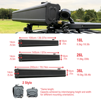 Réservoir d'eau pressurisé durable et étanche en aluminium pour montage sur toit, 18L 26L 36L, pour 4x4, tout-terrain, camping, SUV, camion, portable