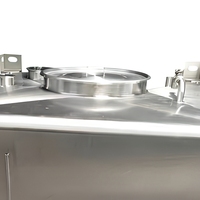 Réservoir IBC en acier inoxydable pour mélangeur agitateur à air comprimé 850L 1200L, pour le conditionnement de fluides, liquides, eau et huile