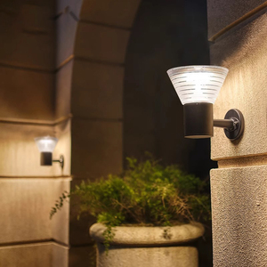 2025 không thấm nước bên ngoài vườn treo tường sang trọng thành phần đèn Led an ninh năng lượng mặt trời đèn tường - Product Image 4