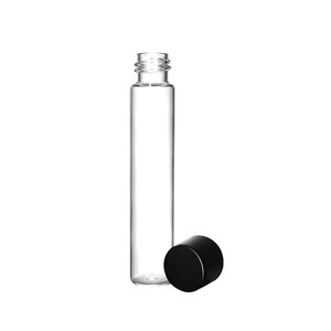 Tubes en verre borosilicate transparent personnalisables pour le stockage de cônes de petite, moyenne ou grande taille avec bouchons à sécurité enfant - Product Image 6