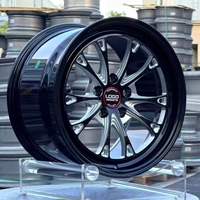Jantes forgées sur mesure Weld S157 Belmont Drag Style 17-22 pouces 5x120 5x114.3 Noir brillant usiné pour voitures de sport