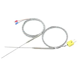 WRNK191 A classe aiguille sonde type blindé thermocouple K E J type rtd flexible sonde mince capteur de température