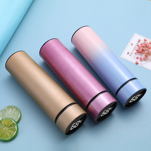 Thermos de voyage à double paroi en acier inoxydable de 500 ml, isolation sous vide, isolation thermique de 12 à 24 heures, écran tactile LED - Product Image 4