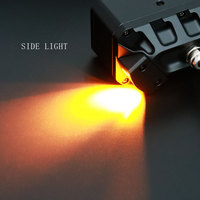 Phare avant de moto haute luminosité J3S-X 120W, lumière blanche, étanche IPX8, éclairage auxiliaire anti-angle mort, halo 6 couleurs