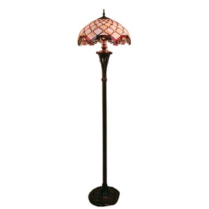 Vendita all'Ingrosso e Diretta di Lampade da Terra in Stile Tiffany con Paralume in Vetro Colorato a Mosaico, 16 Pollici - Product Image 1