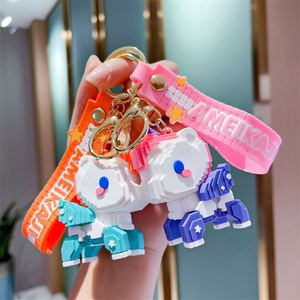 3D PVC Rubber Resin Unicorn Keychain Metal Accessories <b>Key</b> Ring Cartoon Doll Anime Keyrings Car Pendant <b>Key</b> <b>Chain</b> - Product Image 2
