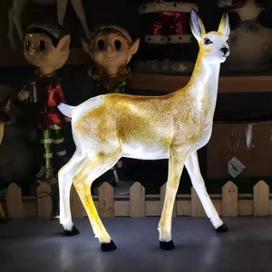 New Simulation <strong>Life</strong> <strong>Size</strong> Fiberglass <strong>Tiger</strong> Luminous Plug-in Outdoor Electrified Glowing Resin <strong>Animal</strong> <strong>Statue</strong> Garden Decoration - Product Image 4