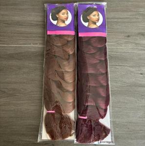 Vente en gros de tresses africaines synthétiques Mech, extensions de cheveux tressés Jumbo de 82 pouces avec emballage classique, cheveux tressés Yaki - Product Image 1
