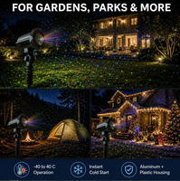 Lumière laser de jardin RGB pour Noël, effet luciole, étanche IP65, télécommande RF, pour cour, pelouse, parc, patio, allée, décoration de vacances, hiver