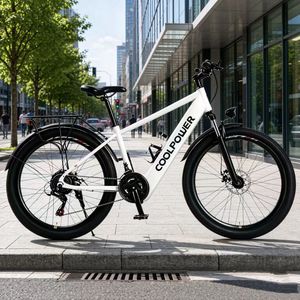 Bicicleta eléctrica de montaña de 26 pulgadas con frenos de disco dobles, equipada con una batería de litio integrada de 48V 10ah - Product Image 5