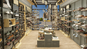 Sang trọng bằng gỗ cửa hàng giày đồ nội thất hiện đại Boutique hiển thị Showcase thiết kế với ánh sáng LED - Product Image 5