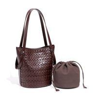 Sac à bandoulière de luxe vintage bohème pour femme en PU résistant à l'eau avec deux sangles – Tendance mode élégante pour le shopping