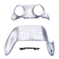 Façade décorative personnalisée pour PS5 Edge, remplacement DIY de la coque supérieure et inférieure chromée argentée
