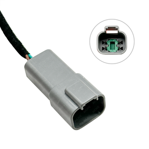 2 cables SAE Plug Truck Headlights Pickup Heavy Duty Headlamp Arnés de cableado Pigtail para Stop Turn Tail Round Oval Light - Product Image 5