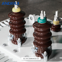 Transformateur de puissance triphasé Anrui 1250 kVA 10 kV 400 V S11-M à bain d'huile, bobine en aluminium à triple enroulement, 50 Hz, forme rectangulaire