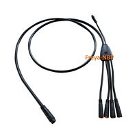Câble d'extension étanche Julet 1T4 1T5 pour écran, contrôleur, feu stop et câble d'accélérateur pour kit de vélo électrique
