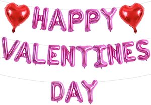 Palloncino a Forma di Cuore con Scritta '<span class=keywords><strong>Happy</strong></span> Valentine's Day' in Foil Oro Rosa da 16 Pollici, Decorazione Romantica per Matrimoni e Anniversari - Product Image 3
