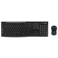 Combo de Teclado y Ratón Inalámbrico USB Logitech MK270, Estilo 3D, para Mano Derecha, LED, Esenciales de Oficina, Windows, Teclas de Acceso Rápido Multimedia