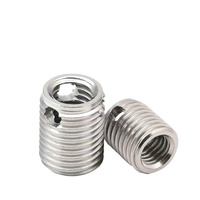 Inserts filetés autotaraudeurs BS4377 M14 pour bois, plastiques, acier au carbone, revêtement en zinc jaune