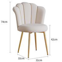 Chaise de maquillage et tabouret de manucure en métal de luxe, portable, durable et de haute qualité pour usage commercial