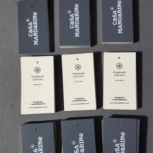 Tùy chỉnh quần áo treo thẻ có thể tái chế quần áo thẻ cao GSM giấy treo thẻ - Product Image 1