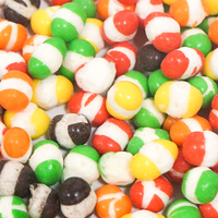 Bonbons lyophilisés en vrac et en sachets, vente en gros d'usine, bonbons arc-en-ciel lyophilisés adaptés aux commandes de centres commerciaux