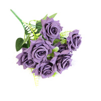 Neue Rosen-Bündel für Heimdekoration, 7-Köpfige Eckige Künstliche Seidenblumen für Hochzeiten und Events, Realistische Dekoration