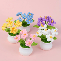Verjaardagscadeau Meisjes Moederdag Pasen Kerstmis Nieuwjaar Zonnebloem Handgeweven Kunstmatig Langdurig Hoge simulatie Desktop