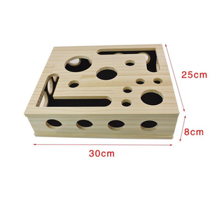 Wood <strong>Cat</strong> Nail File Scratcher Felines Files Claws Maze <strong>Box</strong> Stress Free Alternative to Clippers <strong>Cat</strong> <strong>Scratch</strong> Puzzle Enrichment <strong>Box</strong> - Product Image 6