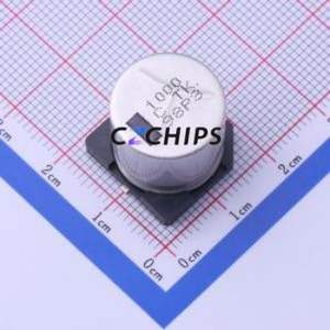 Condensador Electrolítico de Aluminio SMD EEETK1C102AM, D16xL16.5mm 1000uF 20% 16V 1.1A-100kHz - Product Image 1