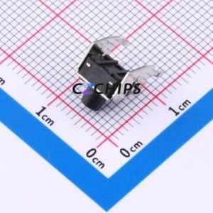 TS013-CBW0FH7.0 Tactile Switch Through hole-4P,7.5x7mm Switch Single Pole Single Throw Round Button 2.5N Right Angle Insert - Product Image 2