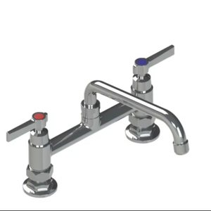 Kép xử lý lớn lên boong gắn tiêu chuẩn đồng hồ quang cao tắm chậu vòi với Swing Spout - Product Image 1