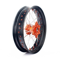 Jantes de moto usinées CNC Offre Spéciale Roues à rayons Supermoto de 17 pouces pour Kawasaki KX