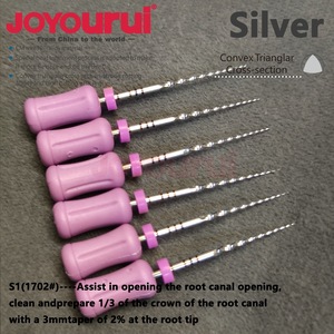 Joyourui – Fils de canalaillage dentaire F5 en Nickel Titane pour nettoyage et traitement manuels, section transversale convexe triangulaire argentée - Product Image 4