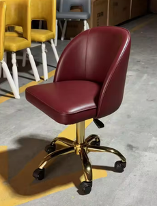 Silla de Oficina Giratoria Tradicional de Terciopelo con Ruedas, Color Personalizado, Función E-SPORT, Silla para Salón de Uñas - Product Image 5