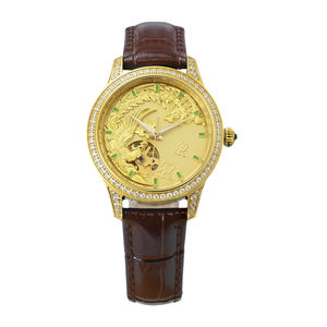 3D Golden Dragon Phoenix Pattern Luxury Natural Jade <b>Watch</b> for <b>Men</b> and Women Automatic Mechanical <b>Watch</b> - Product Image 4