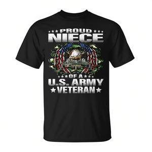 T-shirt Orgoglio Familiare per Veterani dell'Esercito degli Stati Uniti - Product Image 2