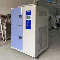 Cámara de Choque Térmico Programable de Dos Cámaras, Máquina de Prueba de Choque Frío y Caliente, Diseño de Canasta Vertical, Alta Precisión, Refrigeración por Aire
