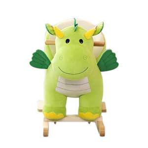 Lindo Caballito Mecedoro de Dinosaurio Pequeño como Regalo de Cumpleaños para Bebés - Product Image 2