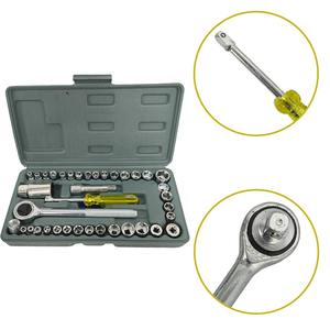 Juego de 40 Llaves de Trinquete Multifuncionales, Herramienta de Reparación de Automóviles, Mantenimiento del Hogar, Combinación Universal - Product Image 2