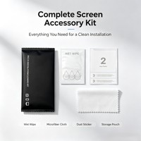Kit d'installation de protection d'écran de téléphone, lingettes humides jetables, absorbant la poussière, autocollant, chiffon en microfibre, nettoyant pour écran