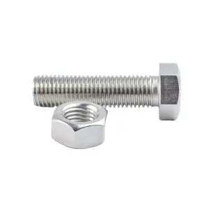 Handan Bolt Manufacture CN Manufacturer Wholesale HDG BO 8.8 Grade M8 M12 M42 Stainless Steel Hex Bolt Motorcycle Bolt Plate