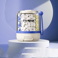Boîte de distribution de médicaments à pression, boîte de distribution pour trois repas par jour, compartiment circulaire, boîte de rangement portable