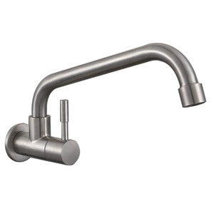 ก๊อกน้ำห้องครัว สแตนเลส 304 ติดผนัง แบบก้านเดี่ยว ดีไซน์ร่วมสมัย - Product Image 1