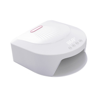 Lampe à ongles LED UV rechargeable Pro-Séchoir sans fil. 48 perles à double lumière, durcissement efficace, fond amovible.