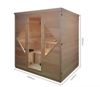2026 Harga Terjangkau Ruang Sauna Uap Kering Modern Dalam Ruangan 1-4 Orang Kayu Solid Hemlock Panel Kontrol Komputer Bersertifikasi CE Merek YD