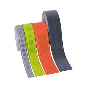 Lianxing fluorescent orange blanc argent <span class=keywords><strong>jaune</strong></span> coloré cousu sur ruban de sangle micro prismatique en pvc <span class=keywords><strong>rétro</strong></span> réfléchissant pour vêtement - Product Image 6